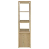 Laurelton - 3-Shelf Media Tower Tall Pier Cabinet - Light Oak
