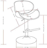 Marana - Multifunctional Handcrafted Bentwood Adjustable Swivel Bar Stool