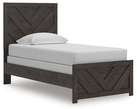 Prendonea - Panel Bed Dark Gray by Signature Design by Ashley® | Bel Furniture