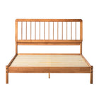 Mid-Century Modern Solid Wood Spindle Bed