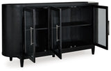 Rowanbeck - Black - Dining Room Server by Signature Design by Ashley® | Bel Furniture