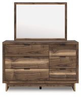 Chirason - Brown - Dresser And Mirror by Signature Design by Ashley® | Bel Furniture
