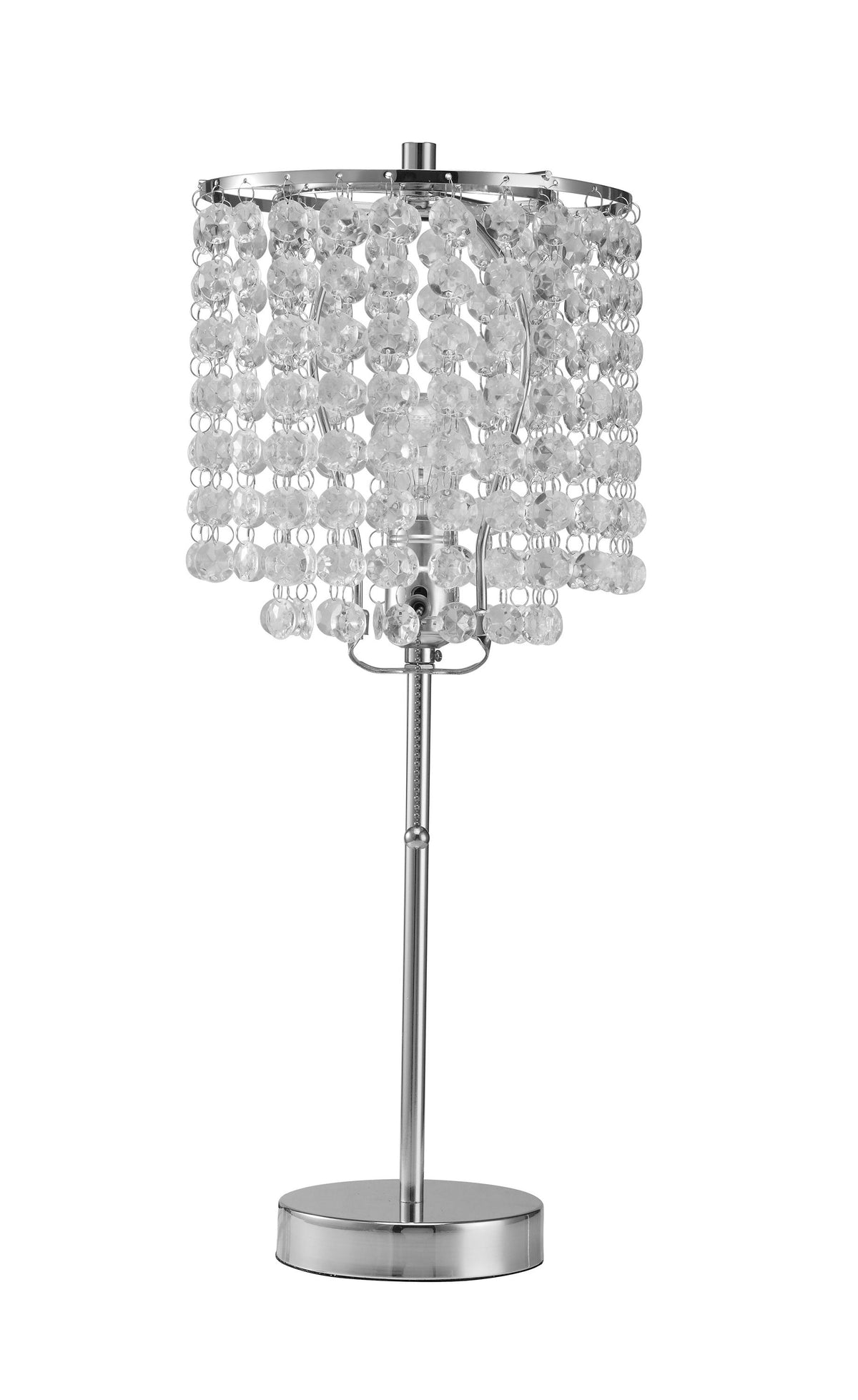 Table Lamp - Chrome by Crown Mark | Bel Furniture