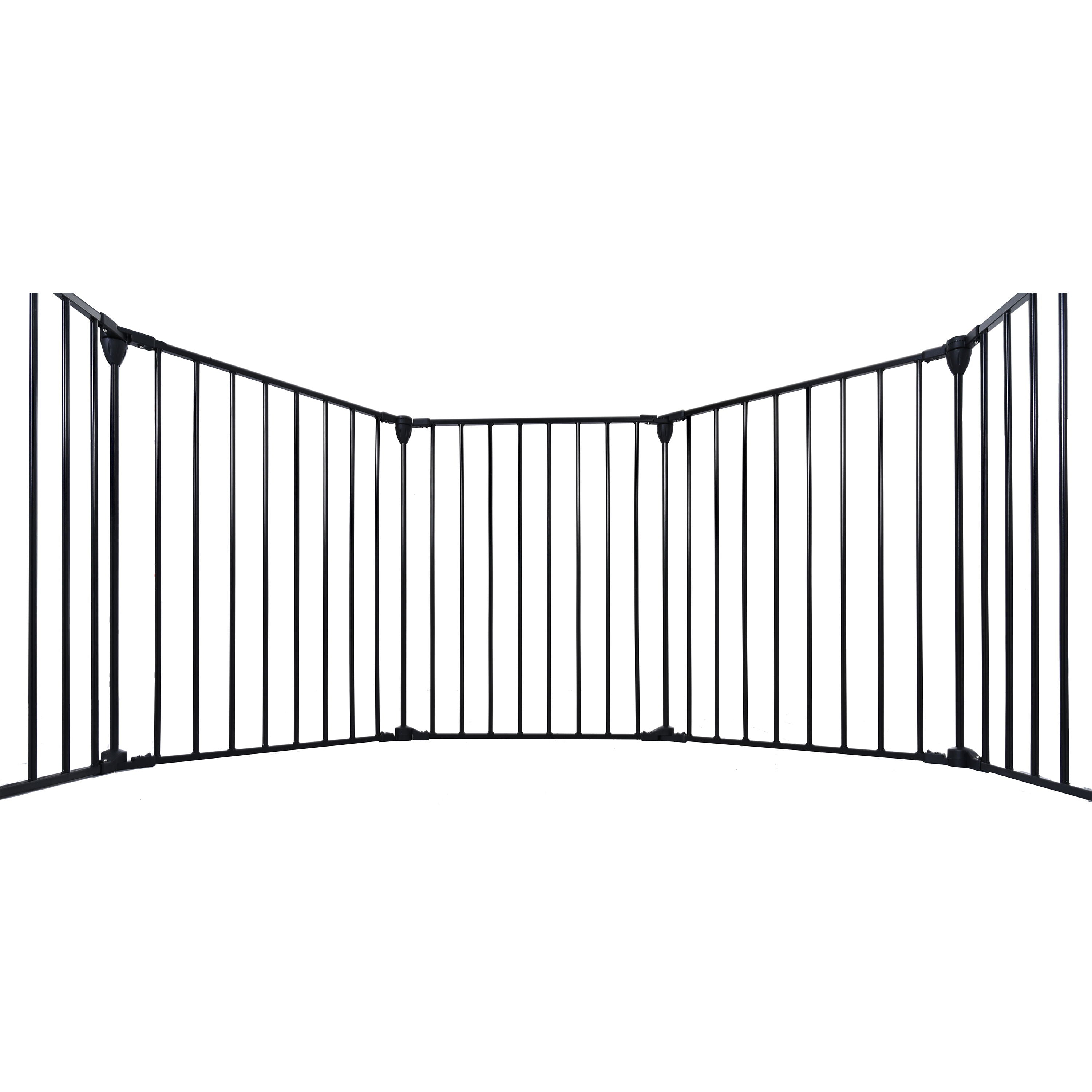 Adjustable Safety Gate Play Yard Metal Doorways Fireplace Fence Christmas Tree Fence Gate For House Stairs Gate Prohibited Area Fence