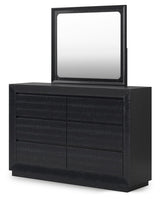 Londer - Black - Dresser And Mirror by Millennium® by Ashley | Bel Furniture