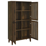 Elouise - 4 Door Engineered Wood Tall Accent Cabinet - Dark Pine by Coaster Fine Furniture | Bel Furniture