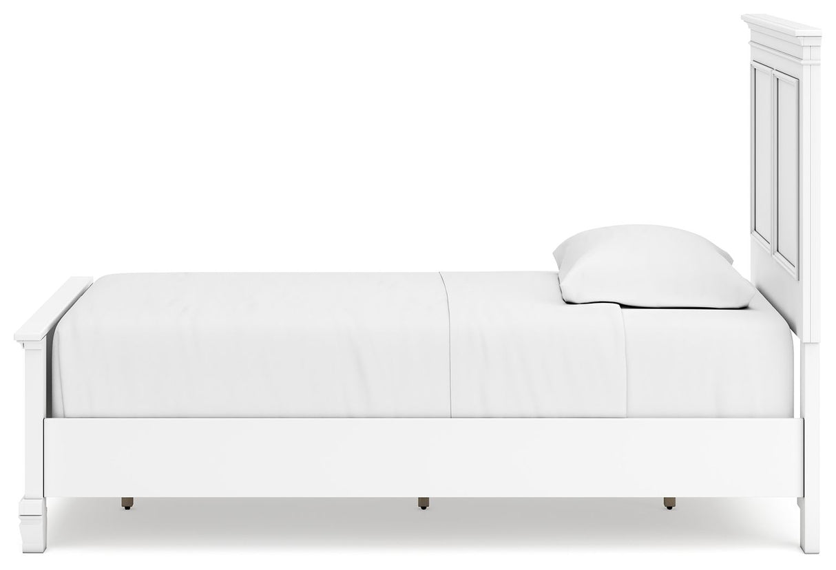 Fortman - Twin Panel Bed - White