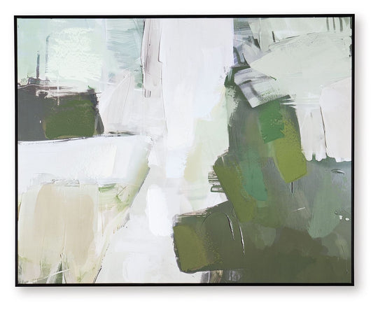 Vinick - Green / Gray / White - Wall Art by Signature Design by Ashley® | Bel Furniture
