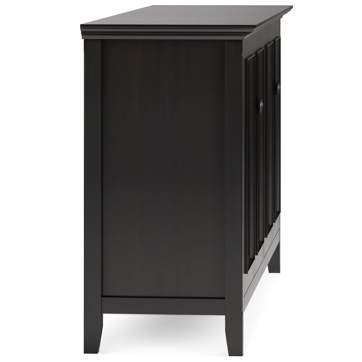 Amherst - Wide 4 Door Storage Cabinet - Hickory Brown by Simpli-Home | Bel Furniture