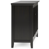 Amherst - Wide 4 Door Storage Cabinet - Hickory Brown by Simpli-Home | Bel Furniture