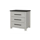 Avery - Nightstand With Top Spacious Drawers, Block Feet - Beige