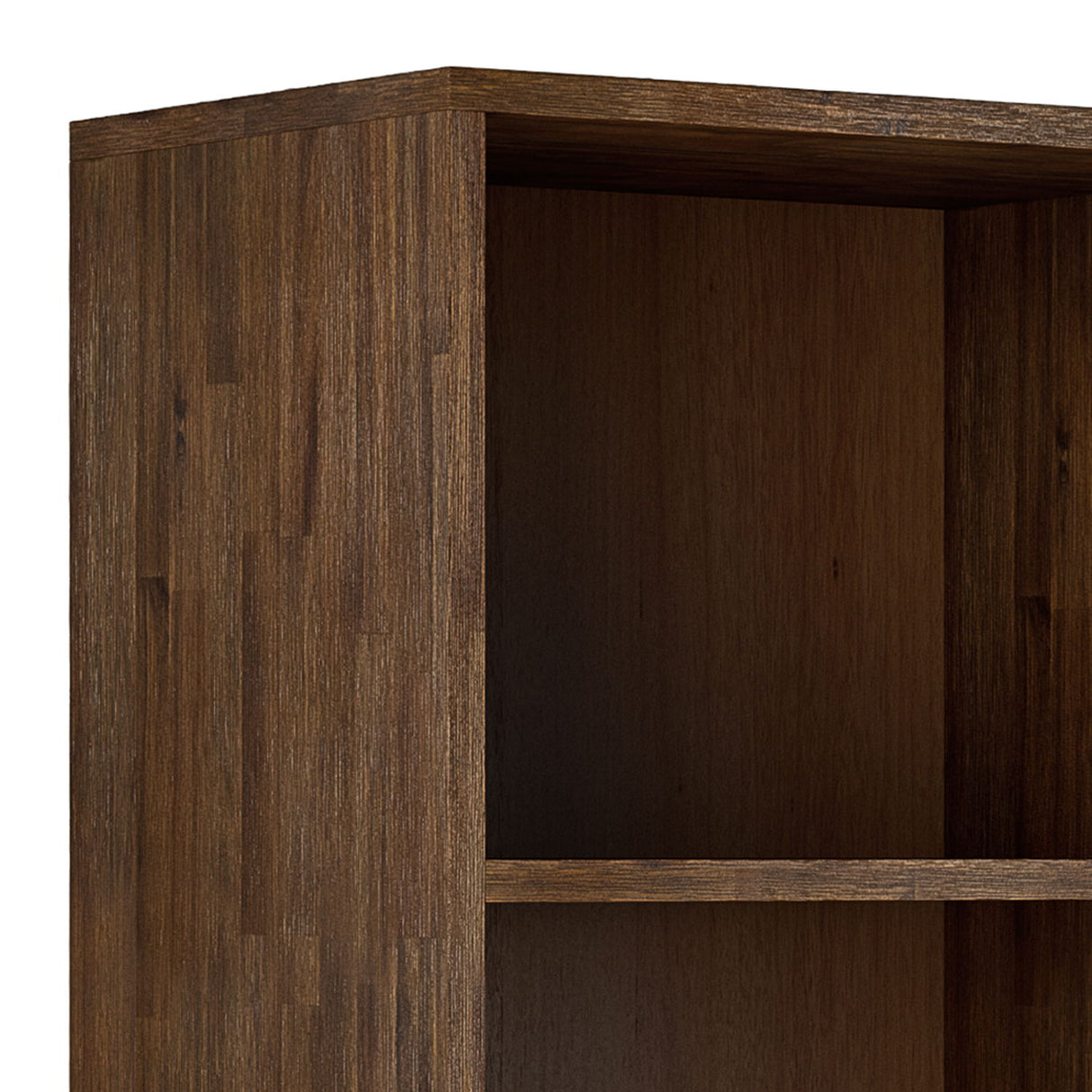 Clarkson - Bookcase With Storage - Rustic Natural Aged Brown by Simpli-Home | Bel Furniture