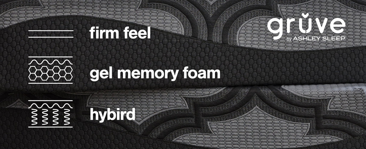12 Inch Ashley Hybrid - King Mattress - Hybrid 1200 - Gray