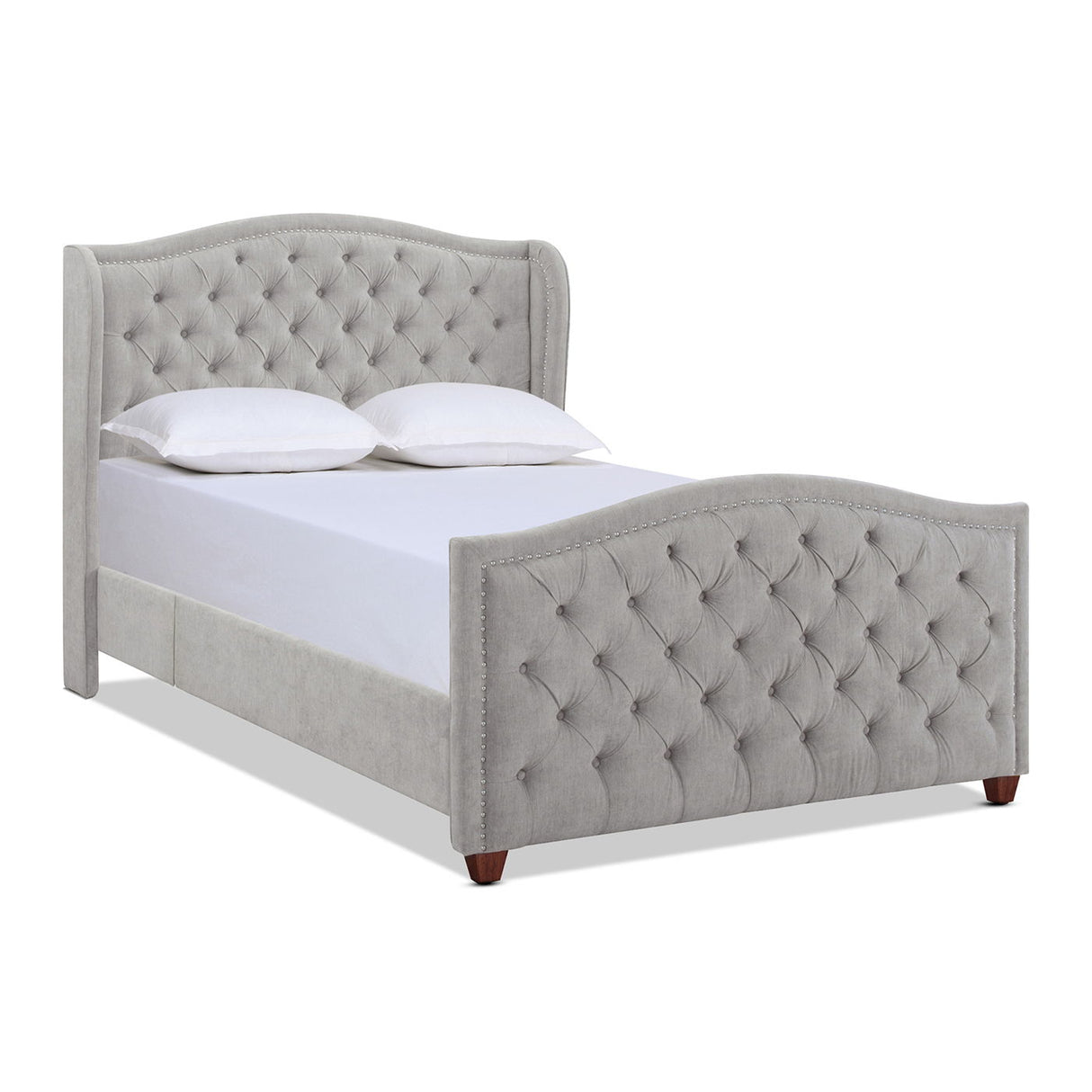 Marcella - Upholstered Shelter Headboard Bed Set by Jennifer Taylor Home | Bel Furniture