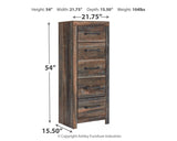 Drystan - Brown / Beige - Narrow Chest by Signature Design by Ashley® | Bel Furniture