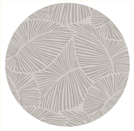 Curve - Round Rug Gray 4' x 6' by Icona Home Decor | Bel Furniture