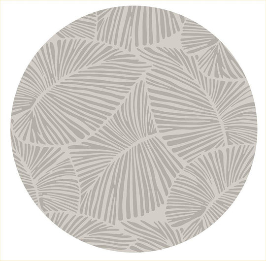 Curve - Round Rug Gray 4' x 6' by Icona Home Decor | Bel Furniture