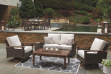 Paradise Trail - Medium Brown - Loveseat w/Cushion by Signature Design by Ashley® | Bel Furniture