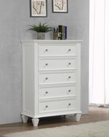 Sandy Beach - 5-drawer Chest by CoasterEssence | Bel Furniture