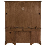 Hartshill - 5-Drawer Credenza With Hutch - Burnished Oak
