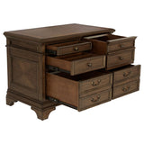 Hartshill - 5-Drawer Home Office File Cabinet - Burnished Oak