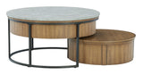 Fridley - Gray / Brown / Black - Nesting Cocktail Tables (Set of 2) by Signature Design by Ashley® | Bel Furniture