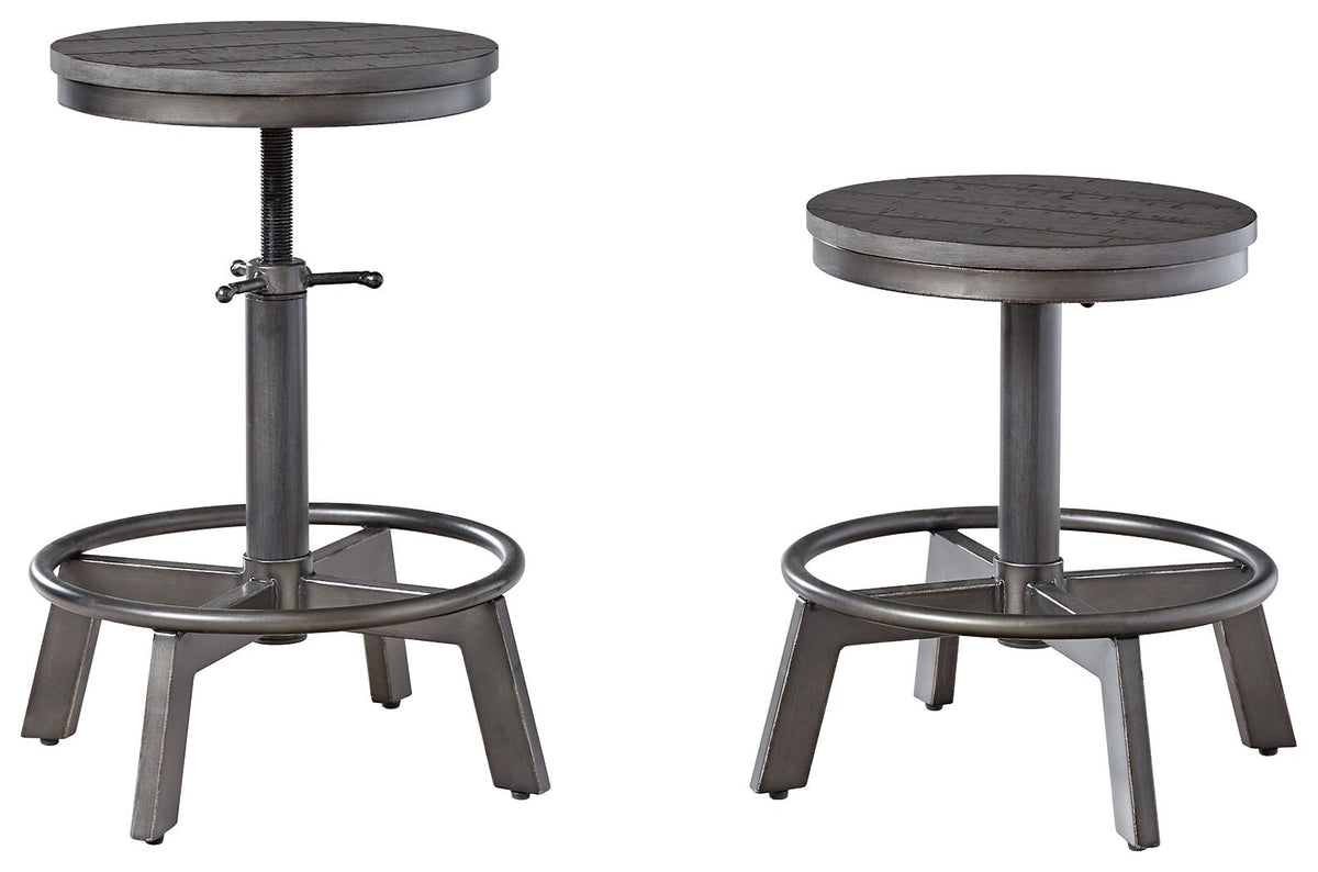 Torjin - Swivel Stool (Set of 2) Gray by Signature Design by Ashley® | Bel Furniture