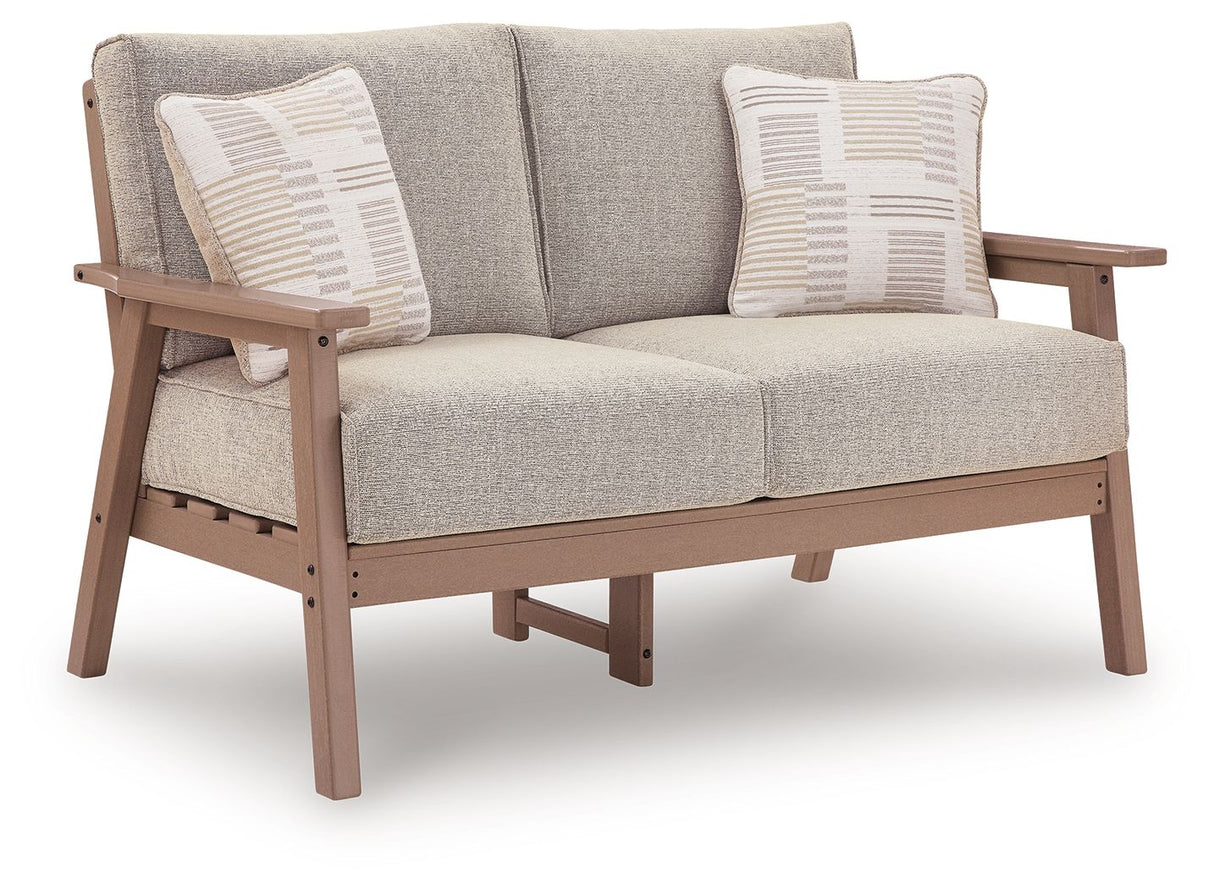 Grover Beach - Loveseat With Cushion - Driftwood