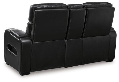 Boyington - Power Reclining Loveseat With Console/Adj Hdrst by Signature Design by Ashley® | Bel Furniture