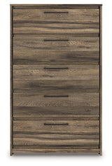 Elbrim - Brown - Five Drawer Chest by Signature Design by Ashley® | Bel Furniture