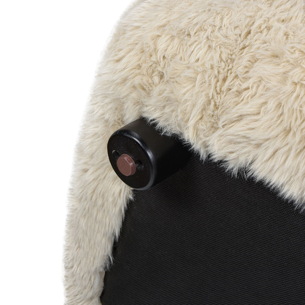 Summit - Faux Sheepskin Overstuffed Sofa - Cream Beige by Jennifer Taylor Home | Bel Furniture