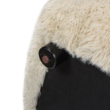 Summit - Faux Sheepskin Overstuffed Sofa - Cream Beige by Jennifer Taylor Home | Bel Furniture