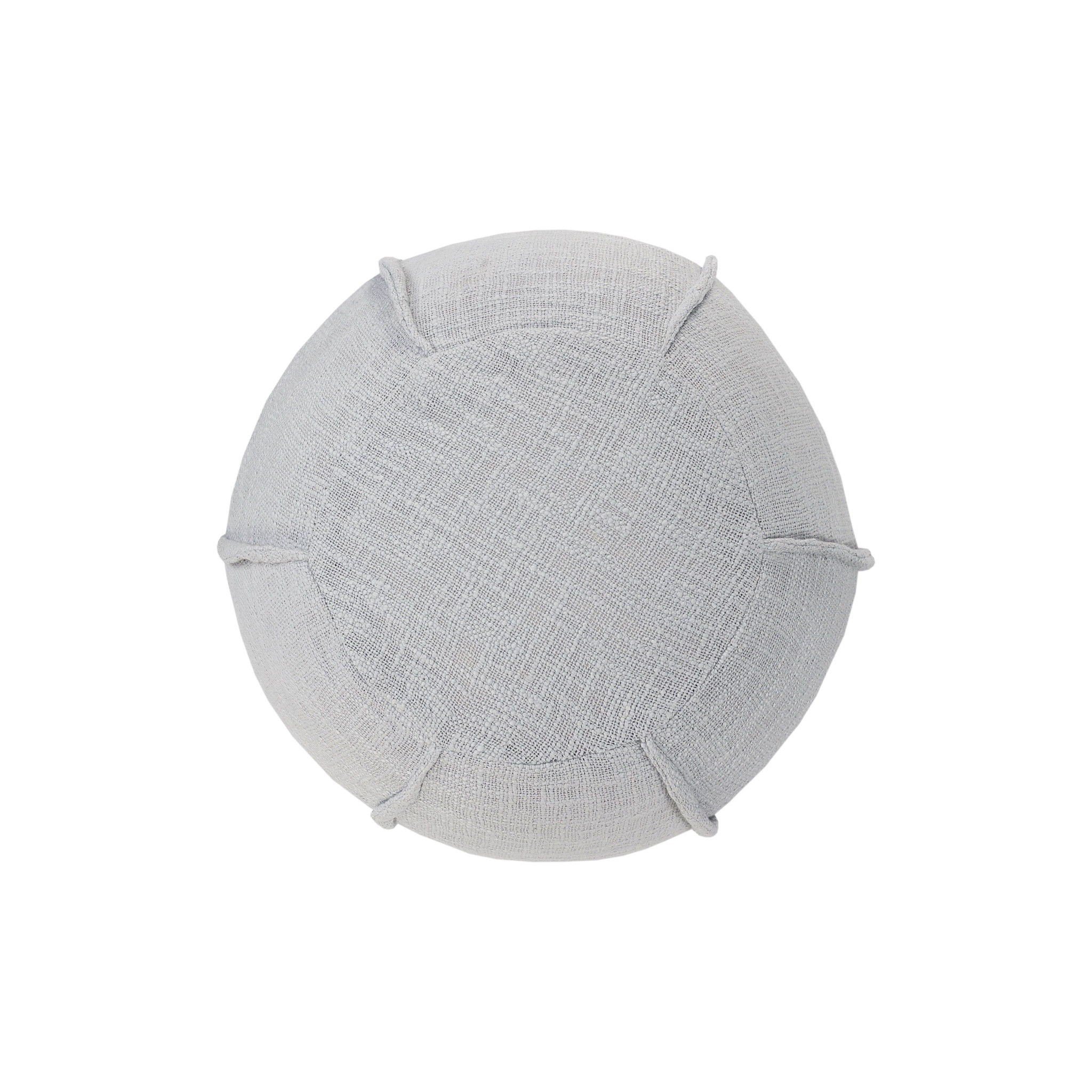 Ottoman Cotton Round - Gray