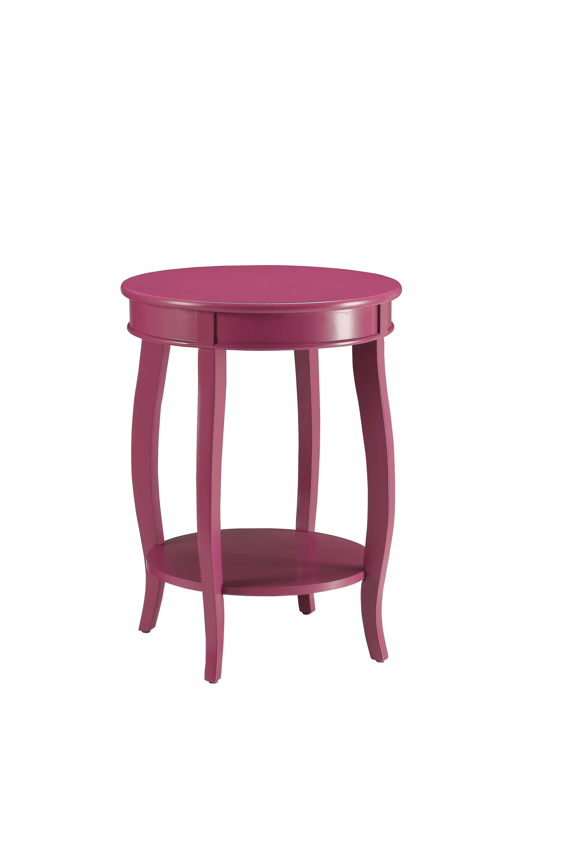 Aberta - Accent Table With 1 Layer Of Storage - Purple