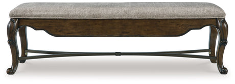 Maylee - Dark Brown - Upholstered Storage Bench by Signature Design by Ashley® | Bel Furniture
