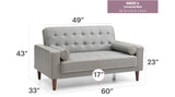 Contemporary Loveseat For Two
