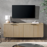 Modern Fluted Door Minimalist Storage Sideboard by Walker Edison | Bel Furniture