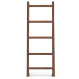 Bray - Bath Towel And Blanket Ladder Shelf - Natural Walnut by Simpli-Home | Bel Furniture
