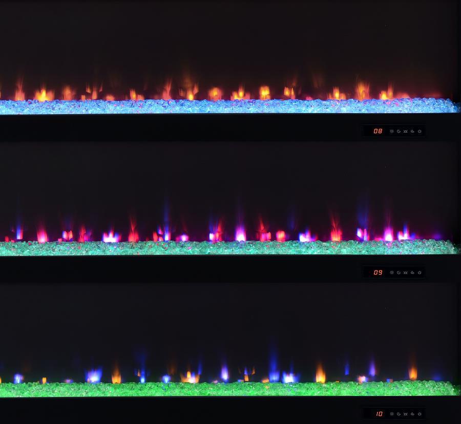 Eddy - 79" 2-Door TV Stand Fireplace Media Console - Mango