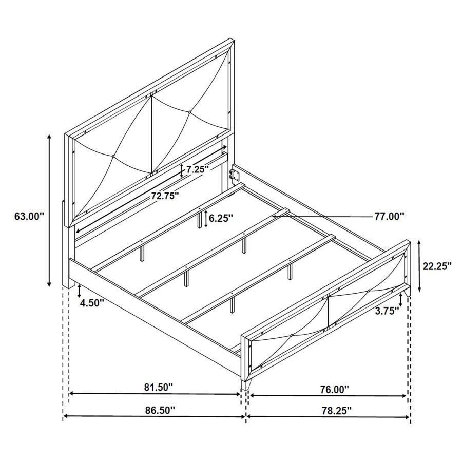 Larue - Wood Panel Bed