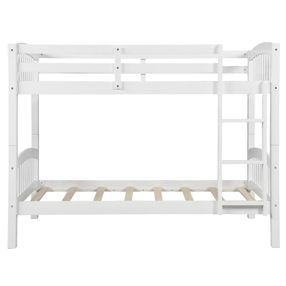 Twin Over Twin Bunk Bed - White