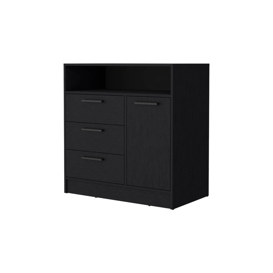 Three Drawer Dresser - Black