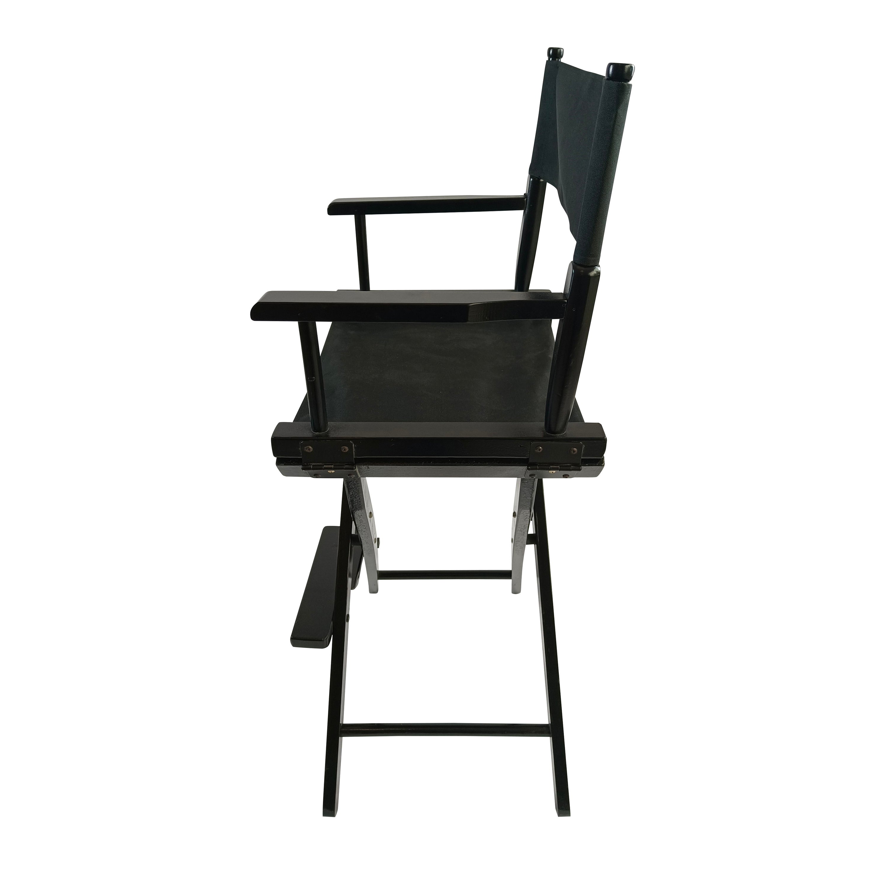 Casual Home Director's Chair, Foldable Style, Suitable For Adults (Set of 2) - Black