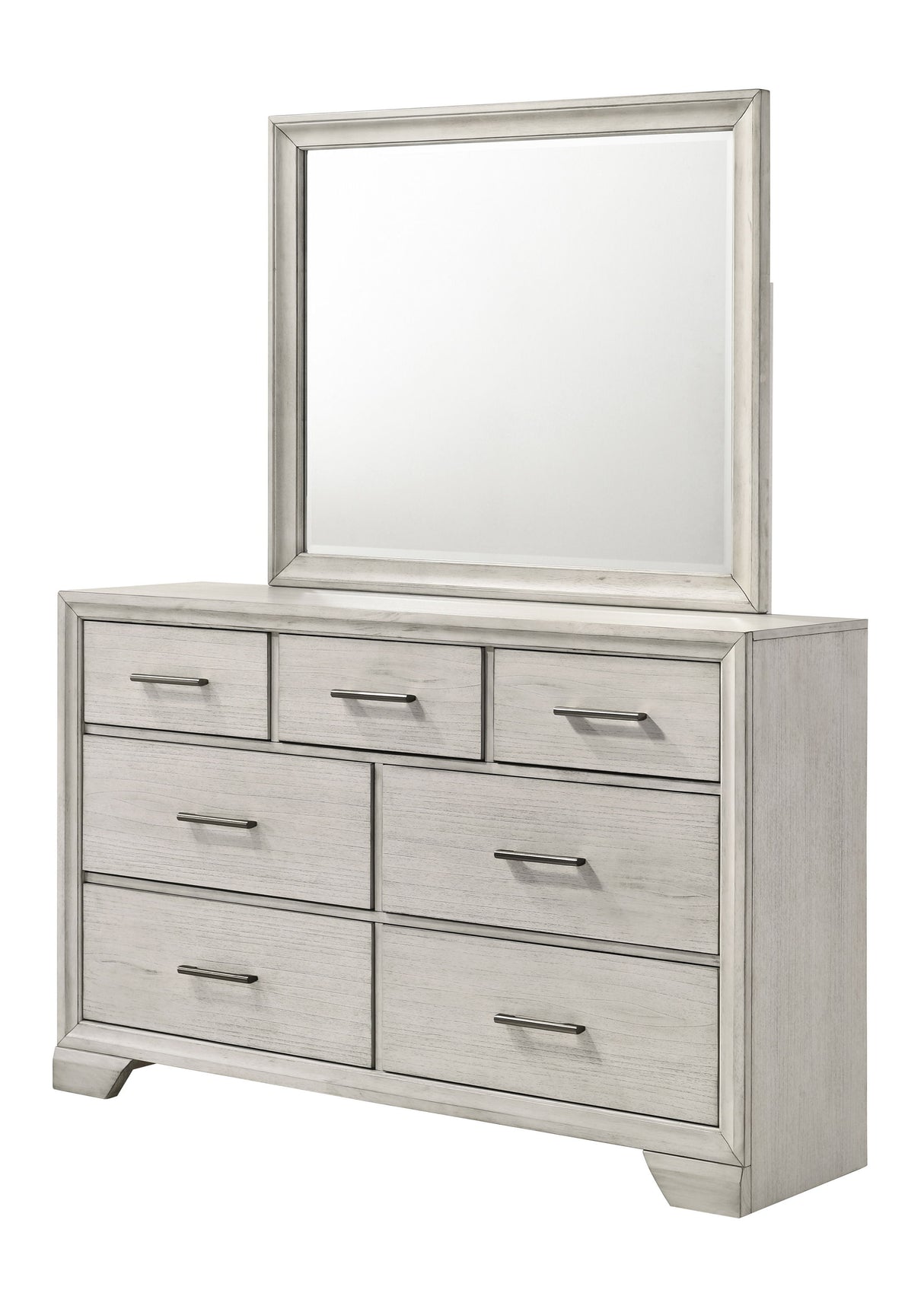 Jaymes - Dresser, Mirror White Dresser & Mirror by Crown Mark | Bel Furniture