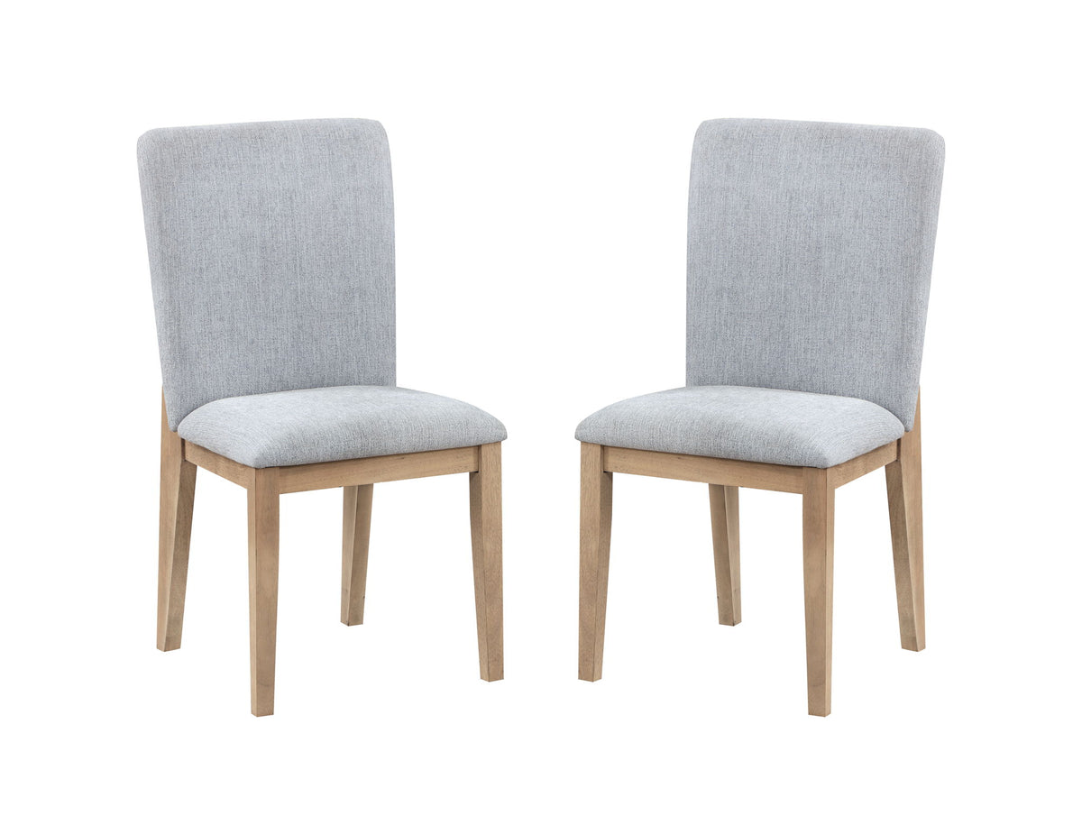 Caspian And Oak Finish Dining Chair (Set of 2) Gray