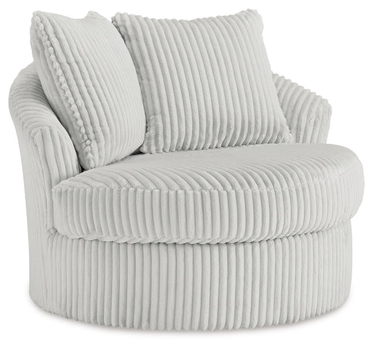 Gramwell - Swivel Chair Pearl Silver by Signature Design by Ashley® | Bel Furniture