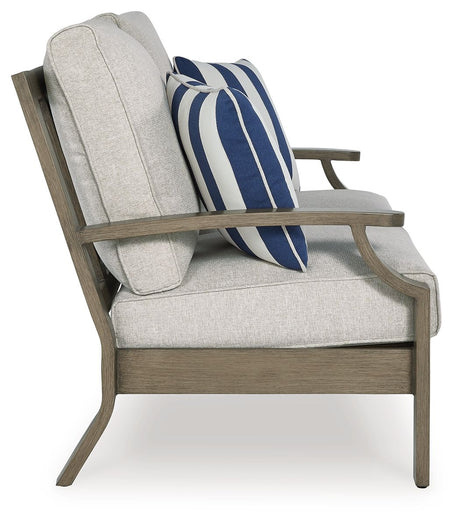Rainier Ranch - Brown / Beige - Loveseat With Cushion by Signature Design by Ashley® | Bel Furniture