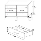 Lucia - 6-Drawer Dresser