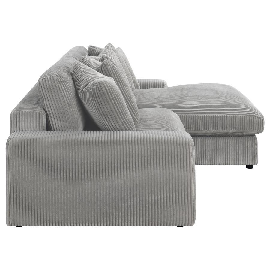 Blaine - Upholstered Reversible Chaise Sectional Sofa by Coaster Fine Furniture | Bel Furniture