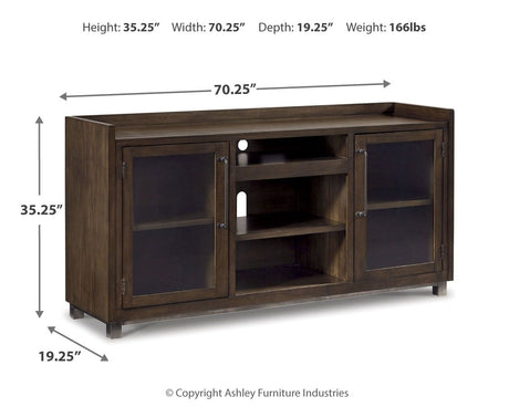 Starmore - XL TV Stand w/Fireplace Option - Brown - view 5